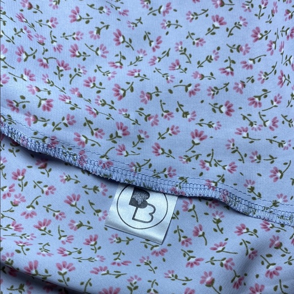 Beginning Boutique Sky Blue Floral Puff Sleeve Mini Dress NWOT - Picture 8 of 9